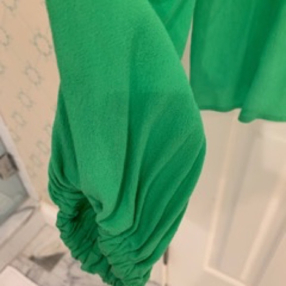 Diane Von Furstenburg Green Blouse - Picture 4 of 4